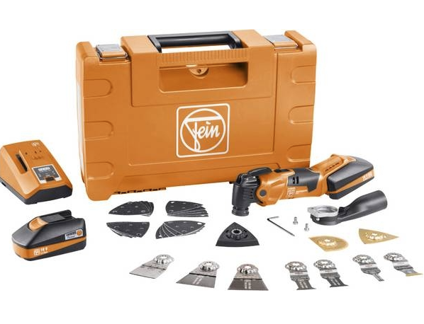 FEIN MULTIMASTER ACCU 18 VOLT ( 2X ACCU + OPLADER )