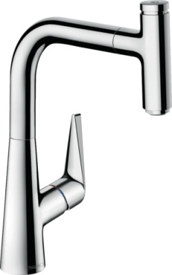 HANS GROHE TALIS SELECT M51 KEUKEN MENGKRAAN + UITTREKBARE FLEXIBEL - 1 JET