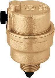 CALEFFI  ONTLUCHTER ROBOCAL 1/4 + WATERSLOT 3/8 zijdelinks