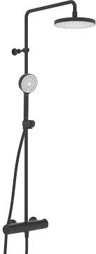 HANSA MICRA STYLE REGENDOUCHE 200mm mat zwart