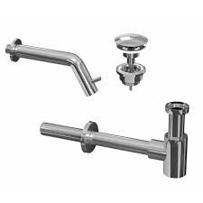 COMBI SET 3A MUURKRAANTJE + PLUG +SYPHON UITV.CHROOM