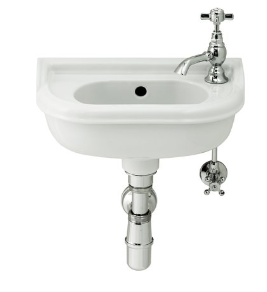 AQUA PRESTIGE MICRO BASIN  FONTEIN 40 X 21.5 CM WIT ZONDER KRAANGAT