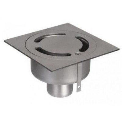 ACO EKO DIAMANT VLOERPUT INOX 20X20 MET SCHROEF 60MM