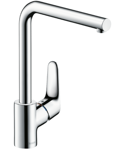 HANS GROHE FOCUS M41 KEUKENMENGKRAAN RECHTE UITLOOP CHR.