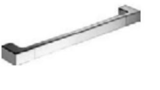 INDA LEA HANDGREEP 30 CM  UITV.CHROME