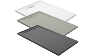 GEBERIT DOUCHE SESTRA 160 X 90 x 4 GRIJS leistructuur