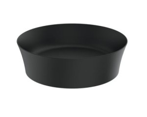 IDEAL STANDARD YPALYSS OPBOUWWASTAFEL ROND DIAM  40 UITV.MAT ZWART ZONDER OVERLOOP