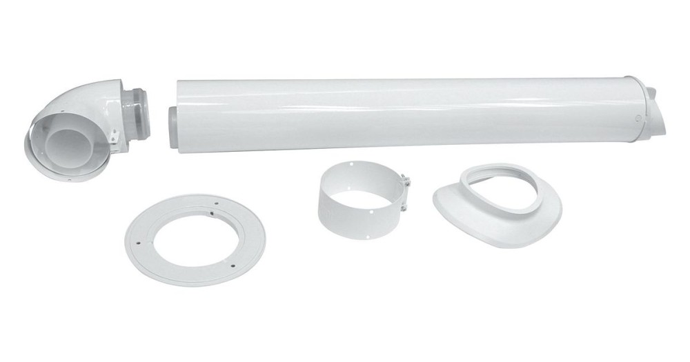 VAILLANT MUURDOORVOER KIT PP/ALU 60/100 + COUDE