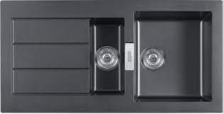 FRANKE SIRIUS SPOELTAFEL 1000 X 500 ZWART OMKEERBAAR