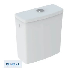 GEBERIT RENOVA RESERVOIR DESIGN DUB SPOEL AANSL BOVEN L/R 69cm/vloer
