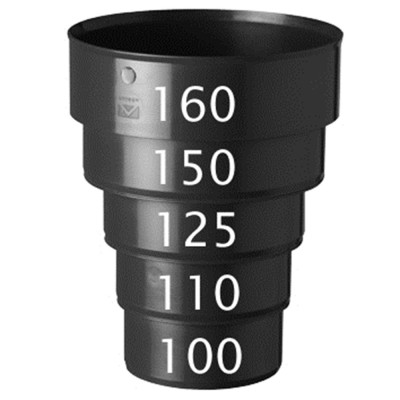 UBBINK REDUCTIE VOOR GEISOLEERDE AERFOAM  100-110-125-150-160MM