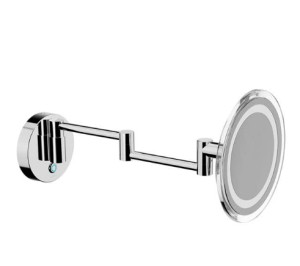 INDA VERGROTENDE SPIEGEL 3X MET VERLICHTING DUBBELE ARM DIMBARE HELDERE KLEUR 3000K 5500K