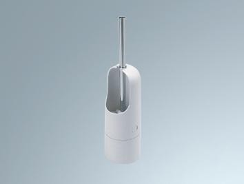 INDA EXPORT TOILETBORSTELHOUDER STAAND MET POLYPROPYLEEN BAKJE