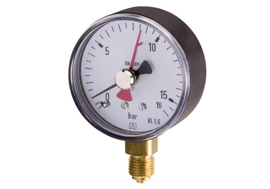 EURO MANOMETER 0-60BAR 1/4 RAD RF63