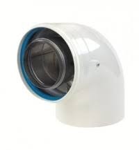 ROLUX COUDE 80/125 90° HR+ ALU-PVC WIT