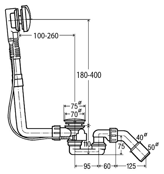 VIEGA BAD MULTIPLEX SYPHON CHROOM///