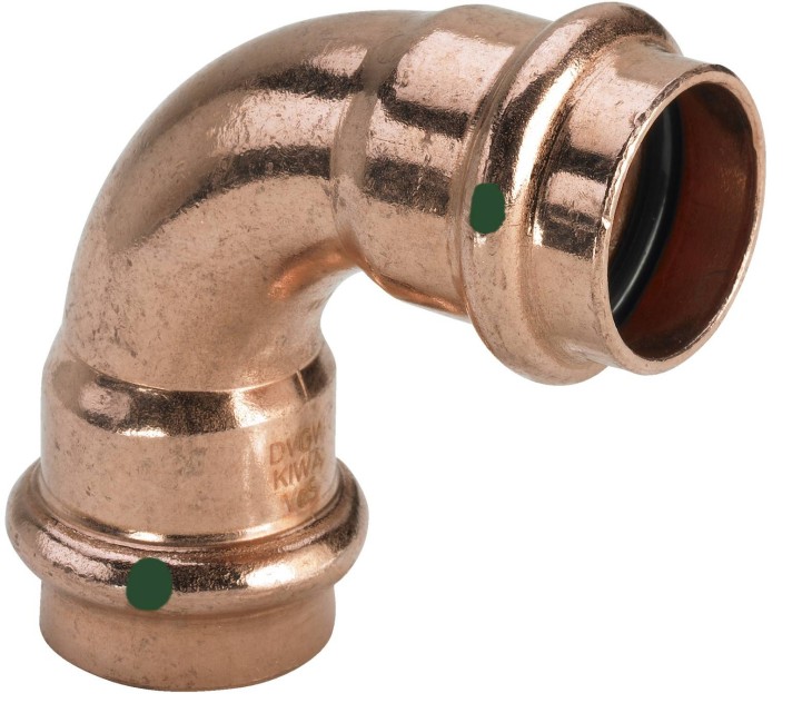 PERS COUDE 90° FF 22MM