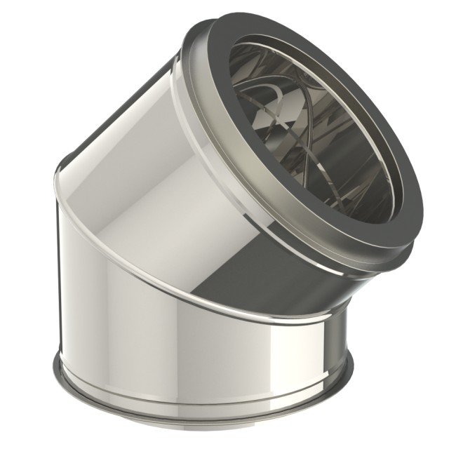 COUDE INOX DW 131-180MM 45° OPSINOX