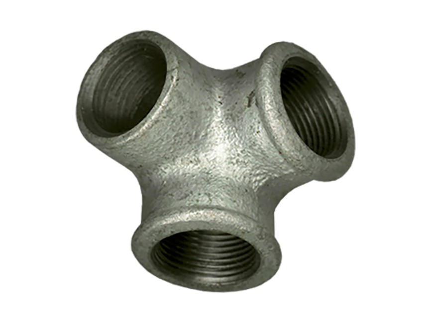 DRIEWEGCOUDE 3/8 GALVA