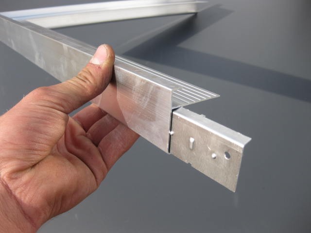 DAKRANDPROFIEL VERBINDINGSPLAATJE ALUMINIUM
