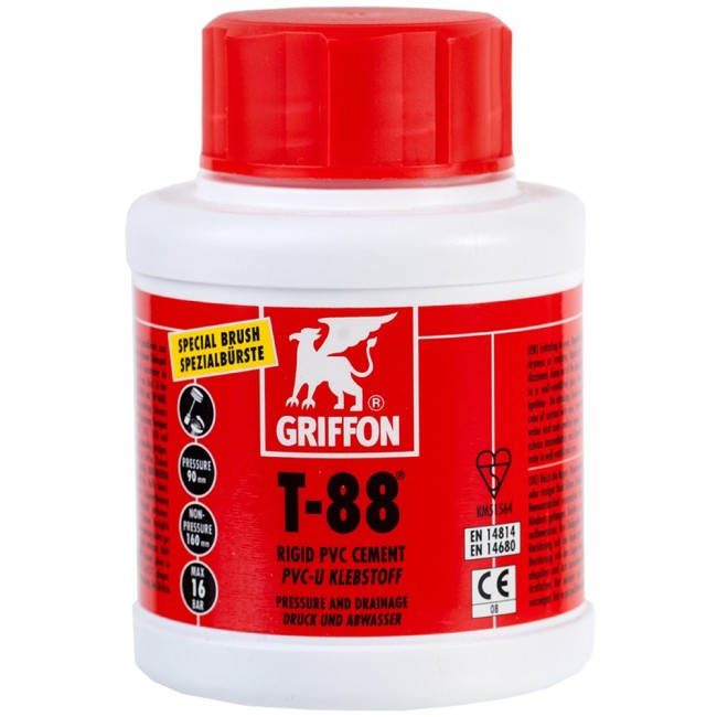 GRIFFON HARD PVC LIJM 250ML T 88 borstel