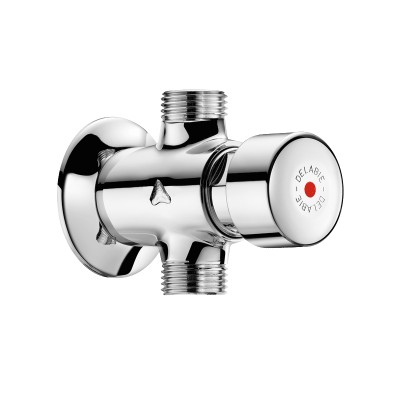 DELABIE TEMPOSTOP WASTAFEL/DOUCHE M 1/2 RECHT ZELFSLUITEND 7 SEC
