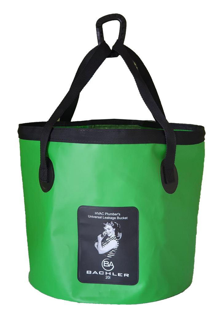 OPVOUWBARE EMMER 20L MET HANDVATEN EN KARABIJN