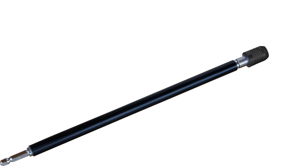 VERLENGSTUK VOOR NYLON ROTERENDE REINIGINGSBORSTEL 30cm LANG 1/4" HEX-AANSLUITING