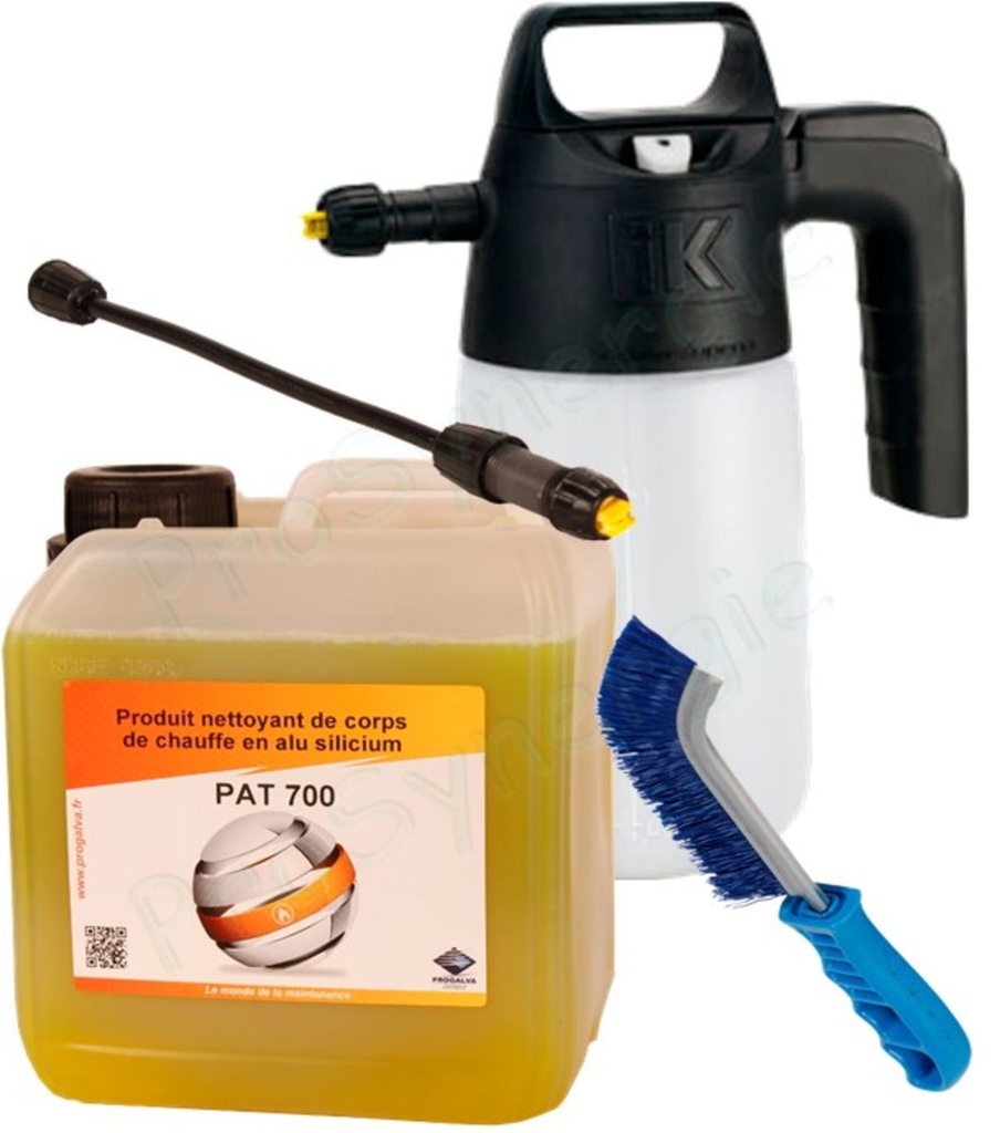 REINIGINGSSET VOOR INOX+ALUMINIUM SILLICIUM WISSELAAR PISTOOL+PRODUCT