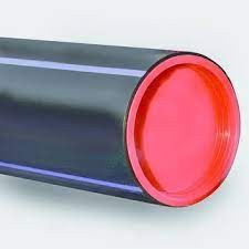 HDPE DRUKBUIS 90MM MET BLAUWE LIJN  6M  PN12.5