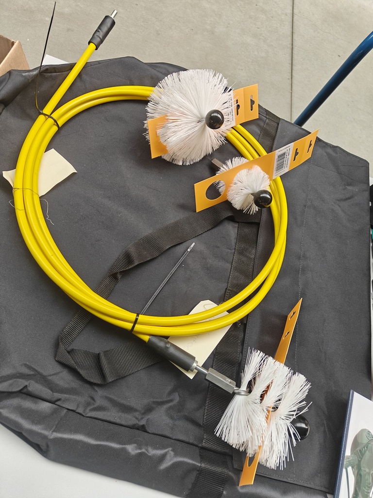 ROTERENDE BORSTELSET BOORMACHINE VOOR VENTILATIE TE REINIGEN