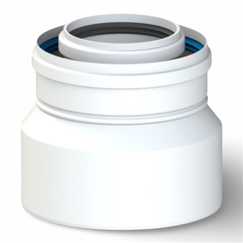 RLX CONCENTRISCHE VERKLEINER 80/125 NAAR 60/100 PP/ALU