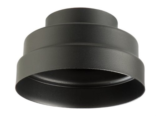 ROLUX VERLOOP KS 230-210-132 ZWART VOOR DAKDOORVOER 60/100 EN 80/125