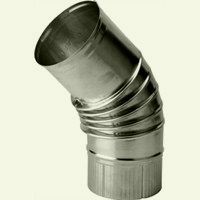 COUDE GALVA/ALUMINISE 160MM 45°