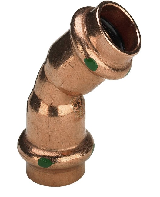 PERS COUDE 22MM 45° FF