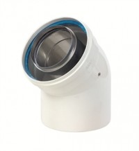 [0702662] 702662 - ROLUX COUDE 60/100 45° ALU/ALU WIT