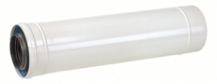 [0702660] 0702660 - ROLUX VERLENGSTUK 60/100 ALU/ALU 50CM WIT