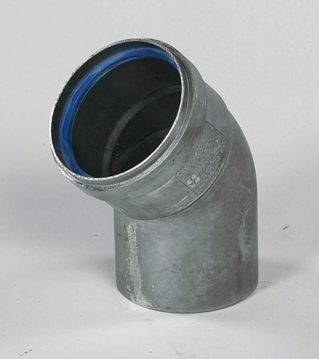 [ALU100C45°] ROLUX EXC. COUDE ALU 100MM 45°