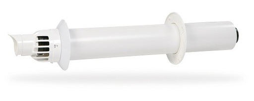 [223093] 223093 - ROLUX MUURDOORVOER 80/125 HR+  ALU-PVC WIT