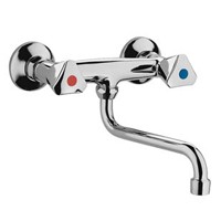 [ET 161 CR] ET161CR - PAFFONI ETOILE MUURMENGKRAAN BEC S ONDER 160MM CHR.