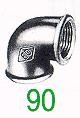 [NR 90 6/4 Z] 40905-S - COUDE 6/4 FF ZWART
