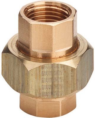 [3330 4/4] 081004-JP - RACCORD BRONS 4/4 F X F VLAKKE DICHTING