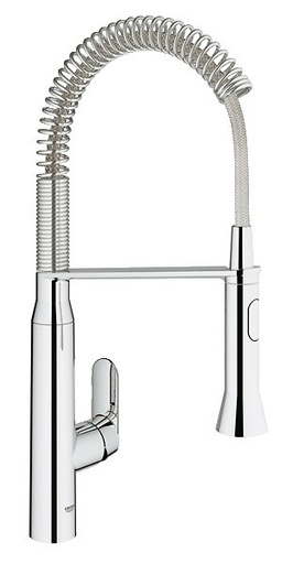  31379DC0 - GROHE  K7 KEUKENMENGKRAAN MET PROFESSIONELE SPROEIER H539 SUPERSTEEL
