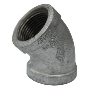[NR 120 6/4 G] NULL - COUDE 6/4 FF 45° GALVANISE