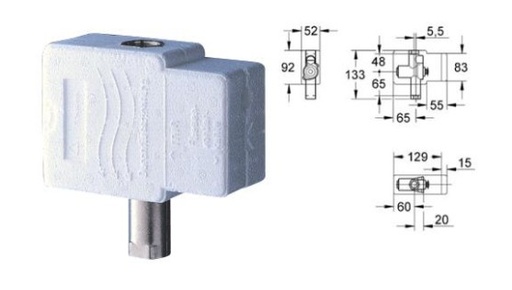 [GROHE 37 017 000] GROHE DAL INBOUW URINOIR SPOELER