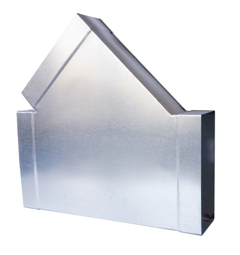 [SV 165V 80X220/80X220] T4-80X220 A - SPIRAAL MECANO T-STUK 45° VERTICAAL 80X220/80X220