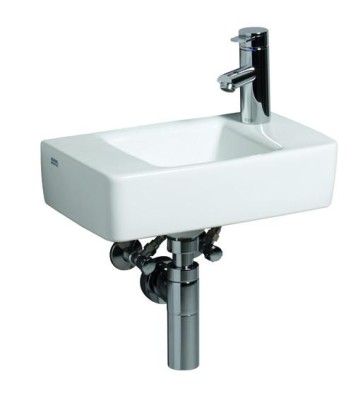 [272142-000] 272142-000 - KERAMAG RENOVA NR 1 PLAN LAVE-MAINS 40 X 25CM KR. GAT RECHTS ZONDER OVERLOOP