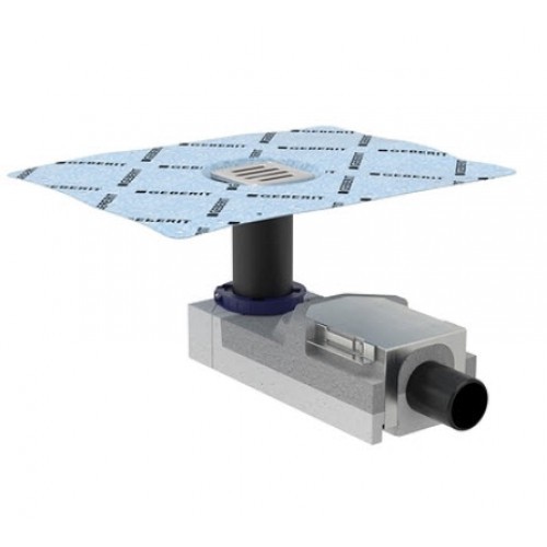 [154.050.00.1] 154.050.00.1 - GEBERIT VLOERPUTJE INLOOPDOUCHE, OPBOUW VANAF 90MM
