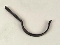 [131804] CRN28AQT - GOOTHAAK ZWART MET STAART HALF ROND 285