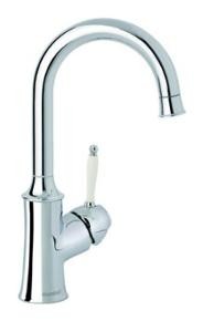 [DAMIXA 37621.00] 37621.00 - DAMIXA TRADITION WASTAFELMENGKRAAN HOOG MODEL MET WITTE HENDEL CHR.